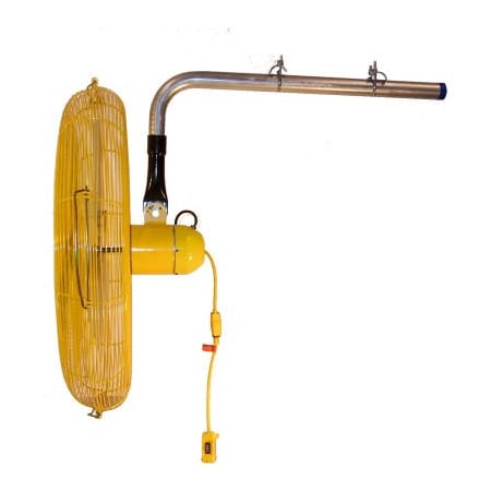 Hunter Fan Co. Jan Fan Jan Fan 30in I-Beam Mount Fan w/ Drop Cord Switch, 2 Speed, Yellow, 3PK JF-BMF30-DCS
